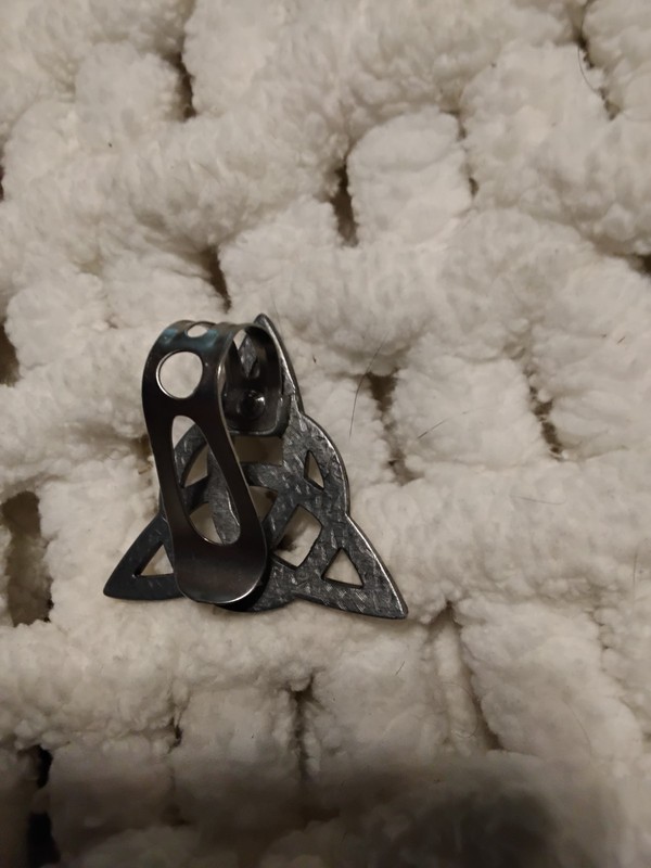 Celtic Trinity Knot, Clasp on design, metal 1.75 in. x 2 in., lapel clasp gallery