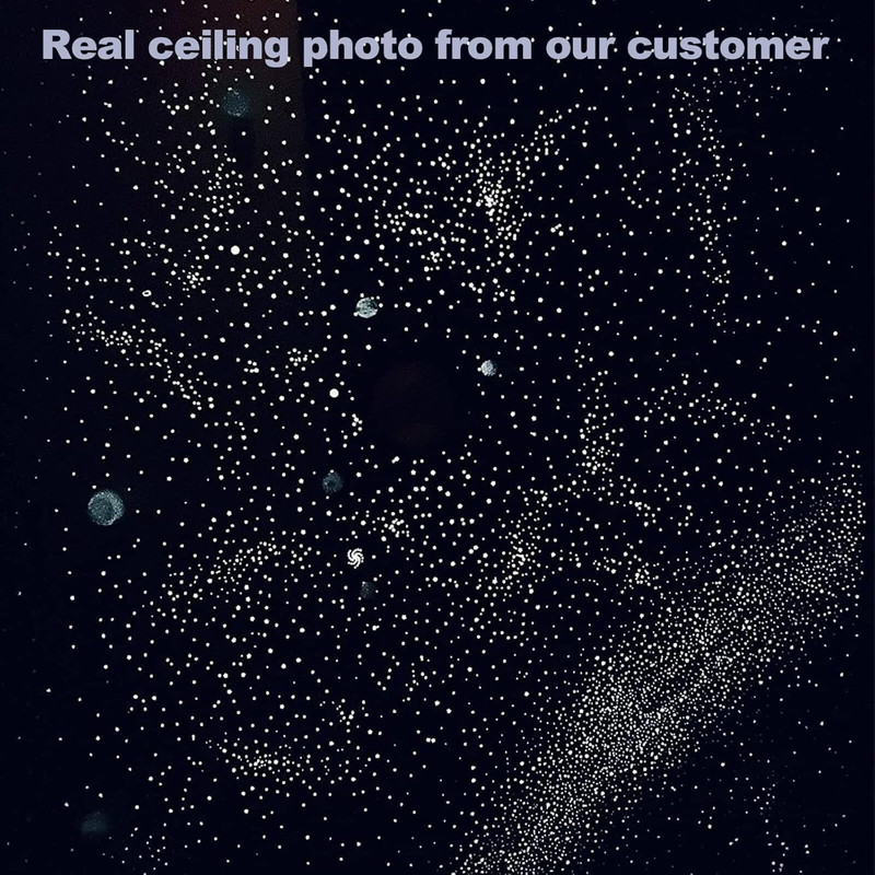 Glow in the Dark Stars Decals Decor for Ceiling 633 Pcs Realistic 3D Stickers St gallery