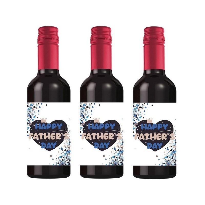 Red Wine Bottle Stickers Father's Day Theme 24 Waterproof Decorative Sheets gallery
