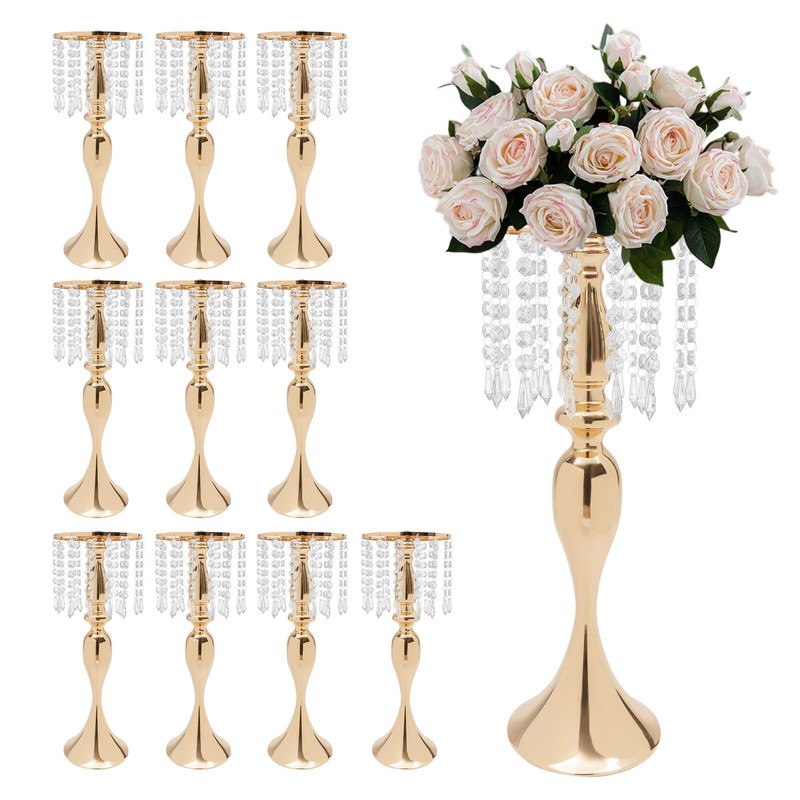 10* Flower Vase Flower Holders Stand Centerpieces for Wedding Dining Table Decor gallery