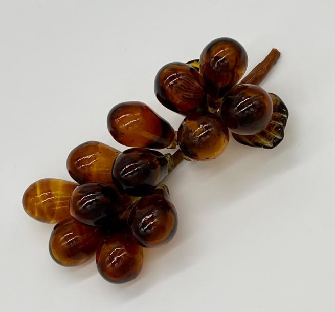 Vintage Retro MCM Mid-Century Modern Large Murano Blown Glass Grapes gallery