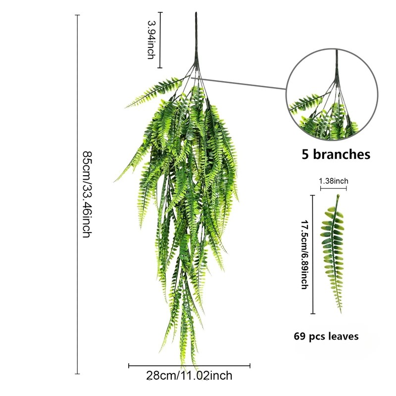 Artificial Plant, 3pcs Set imitating Green wall Hanging, UV Resistant False F... gallery