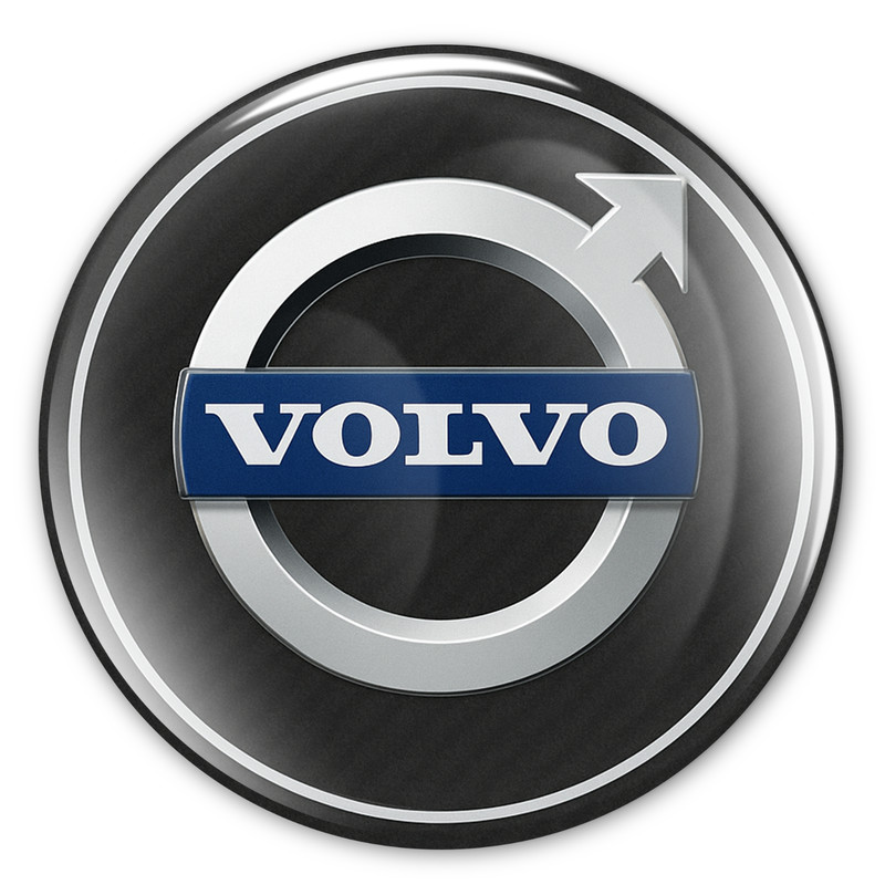 Volvo Decals Stickers Glossy 4pcs Epoxy Rim Wheel Badge Center caps 15- 100mm gallery