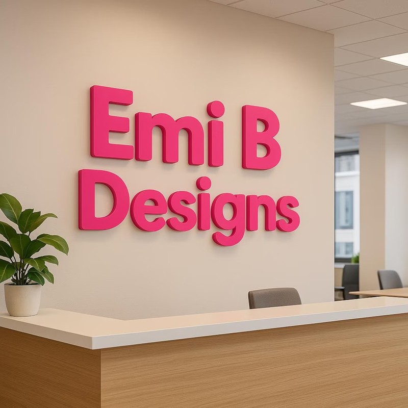 Personalised 3D Printed Letters and Numbers Any Font 1-12 Inch Signs UK