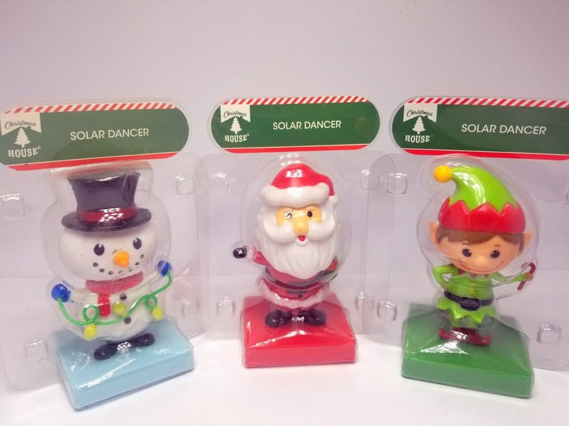 2020 Solar Dancing Christmas Holiday Decoration Fun Novelty Toy Solar Powered