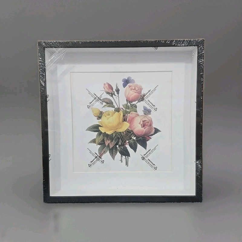16×16 Shadow Box Frame Black | 2 Inches Deep Shadowbox with 1 3/4 Inch Usable…