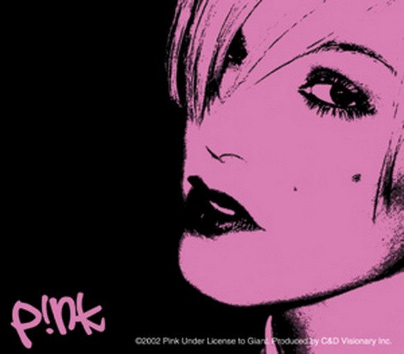 Pink CD Visionary (2002) Officially Licensed Face Sticker S-1765