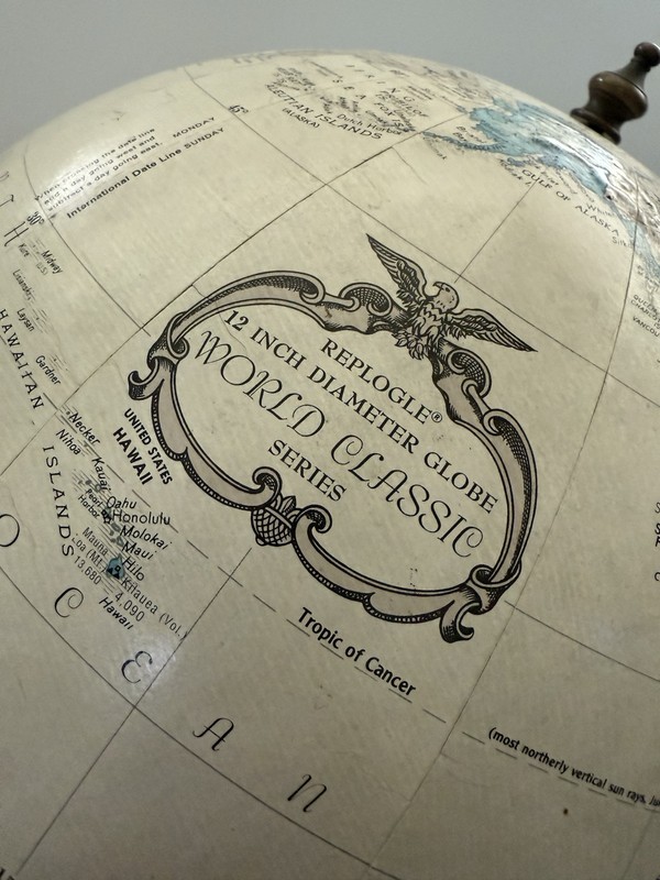 Replogle Globes 12" Globe World Classic Series Raised Relief - LeRoy M Tolman gallery