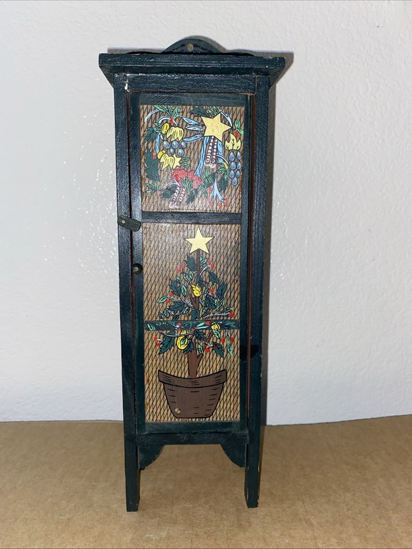 Holiday Mini Decorative Cabinet Christmas Decor READ