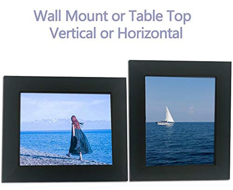4x5 Picture Frame Black - 5x4 Wooden Photo Frame - Made of Real Wood with Ple... gallery