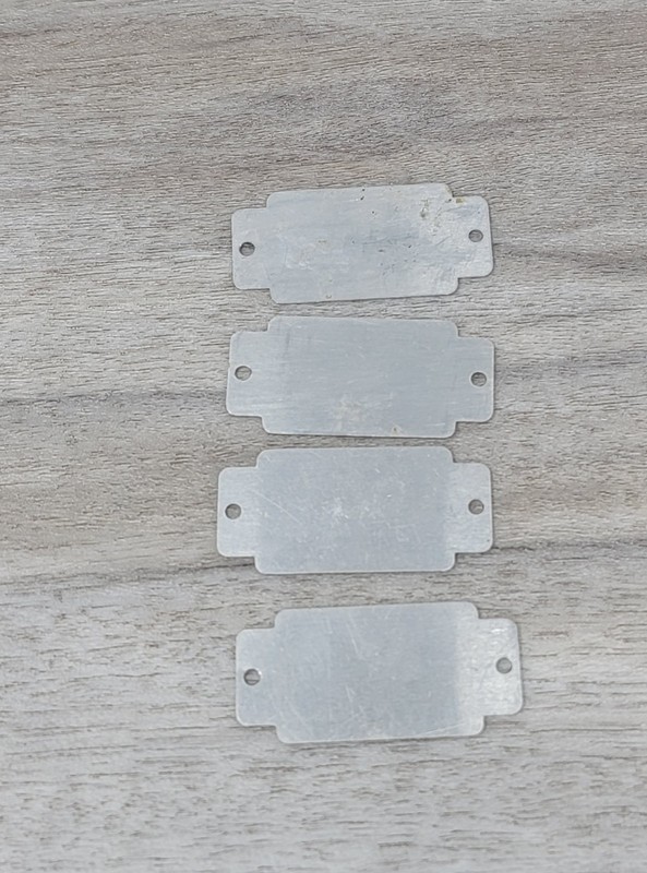 Lot of 5 Vintage Metal Locker Tag Numbers Plates Aurora IL All Steel Art Deco 🔥 gallery