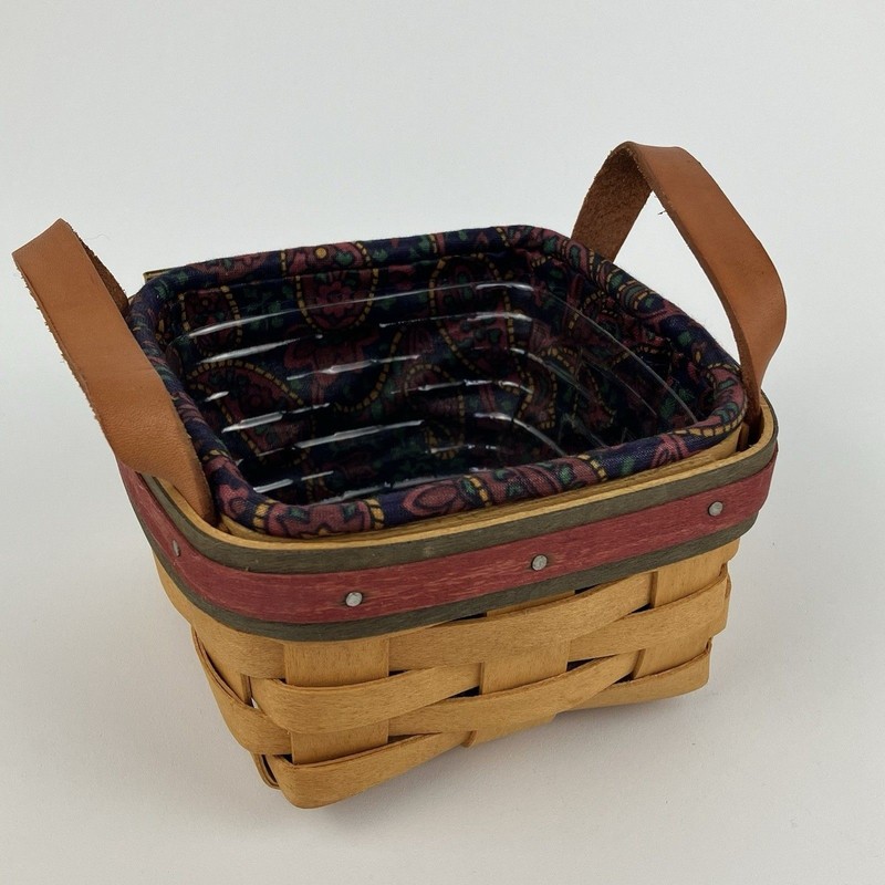 Longaberger Golf Tee Basket 1999 | /w Liner Fathers Day Set Decor VTG (14940)