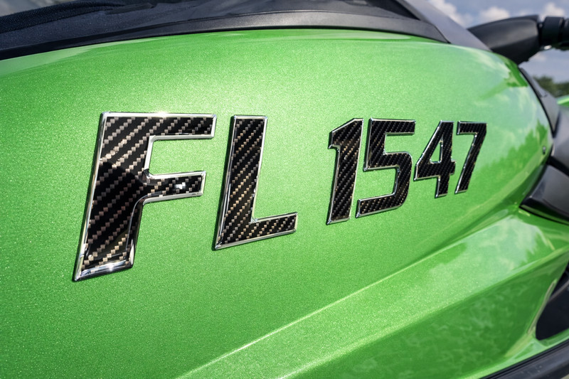 Carbon Fiber Boat Numbers and Letters 3” Waterproof Marine Registration Decals gallery