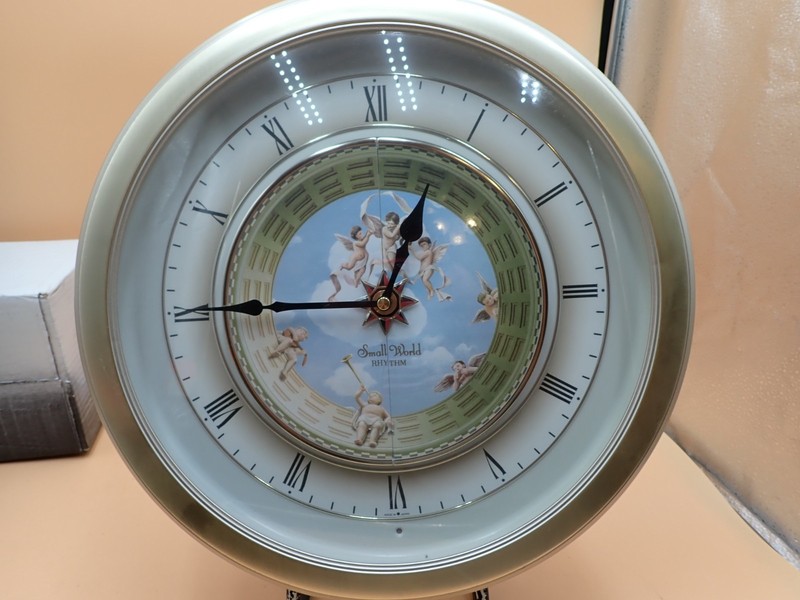 Small World Rhythm 15" Magic Motion Musical Wall Clock 5 Songs Chimes Works gallery