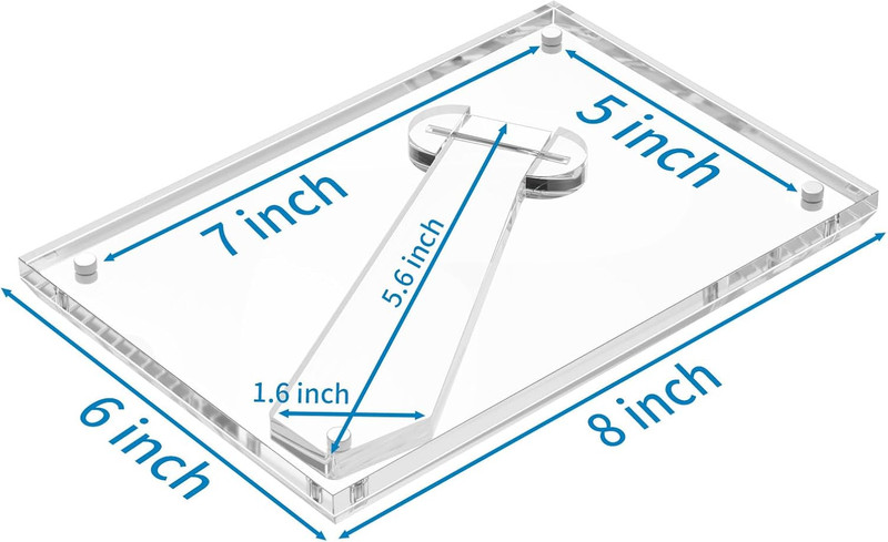 3 Pack Acrylic Picture Frames - 5x7 & 4x6 Sizes for Your Memories gallery
