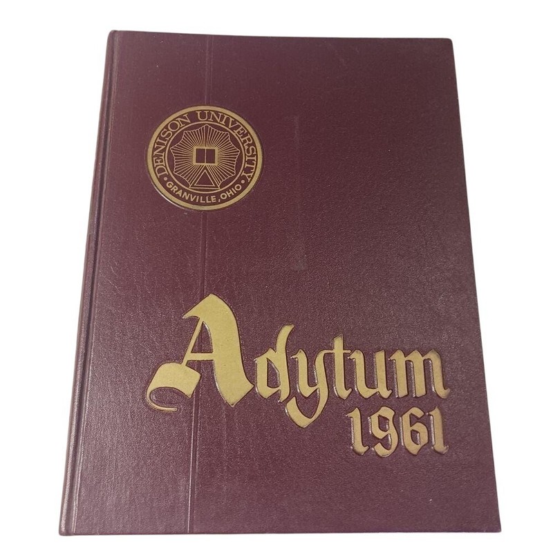 Denison University Adytum 1961 Yearbook Granville Ohio Vintage College Annual