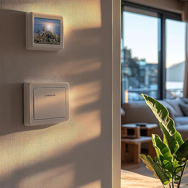 Transparent Light Switch Labels 620PCS, Waterproof Switch Stickers for Home Offi gallery