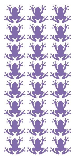 Frog Stickers Sticker Vinyl 1.20″ DC34-043 Lavender
