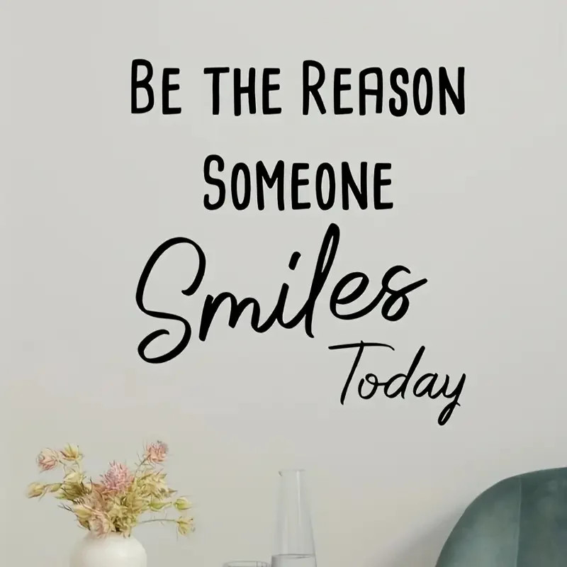 “Be the Reason Someone Smiles Today” Wall Decal – Contemporary Fantasy Themed