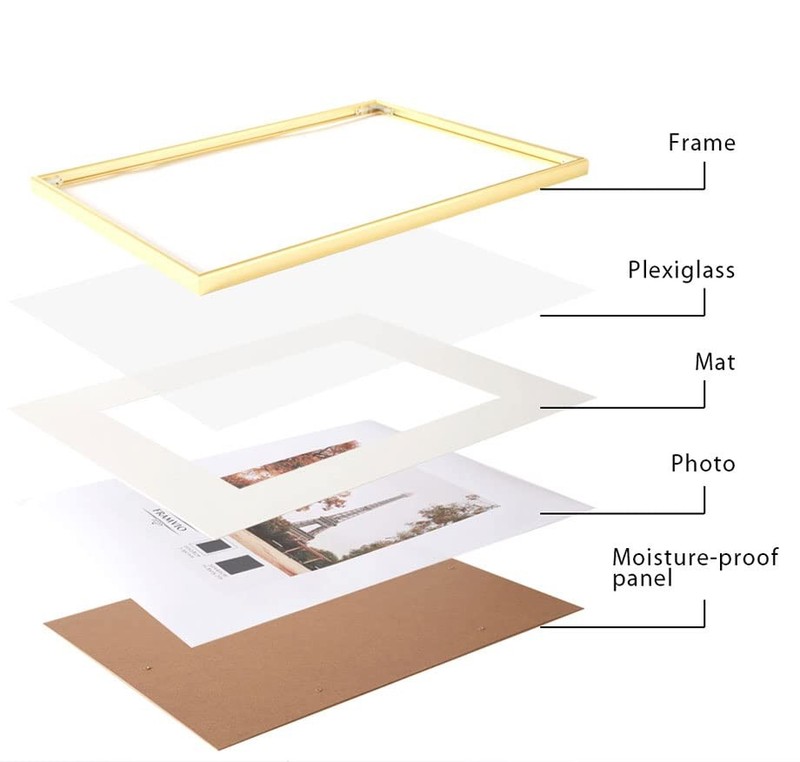 Poster Photo Picture Frame Gold Black Silver Aluminum 40x50cm 30x40cm A4 Pain... gallery