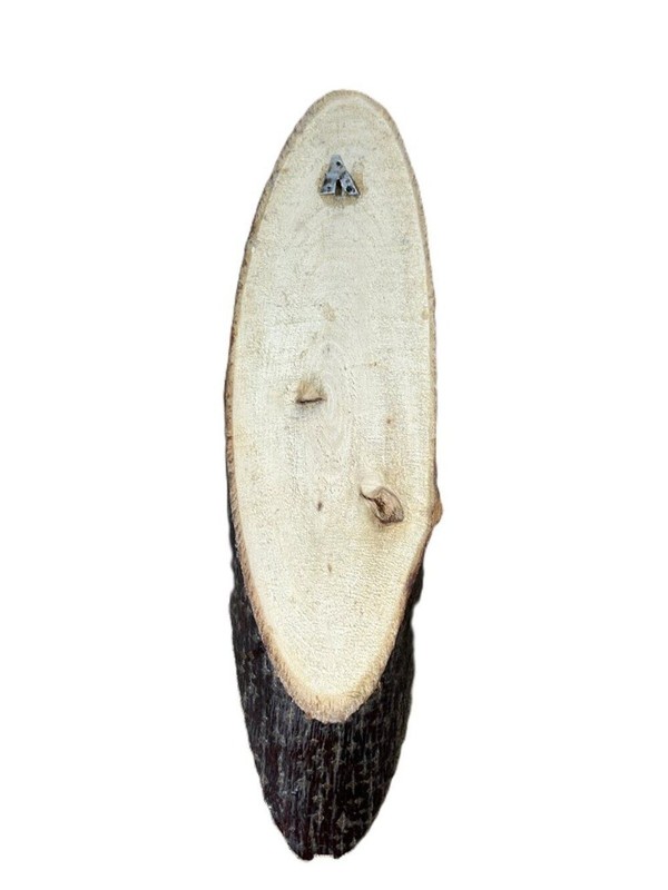 Birch Tree Art on Natural Wood Slice Round MCM gallery
