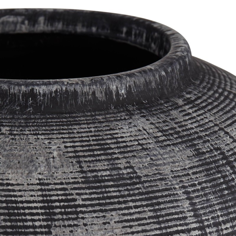 Mcginn 9 Wide Rough Antique Black Cottage Core Decorative Vase - Studio 55D gallery