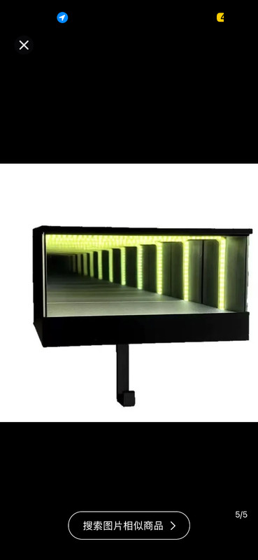 Key Holder for Wall, Infinity Garage Key Hanger with LED Lights, Mirrored Key gallery