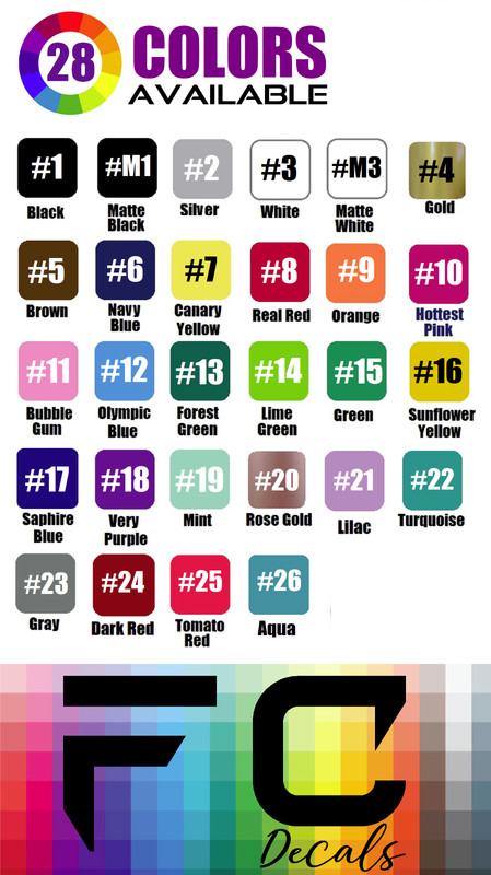 Custom Text Vinyl Lettering Sticker Decal Personalized ANY TEXT - ANY NAME [A16 gallery
