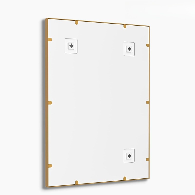 2-Pack 22"x30" Matte Gold Vanity Mirror, Wall Mount, Vertical or Horizontal gallery