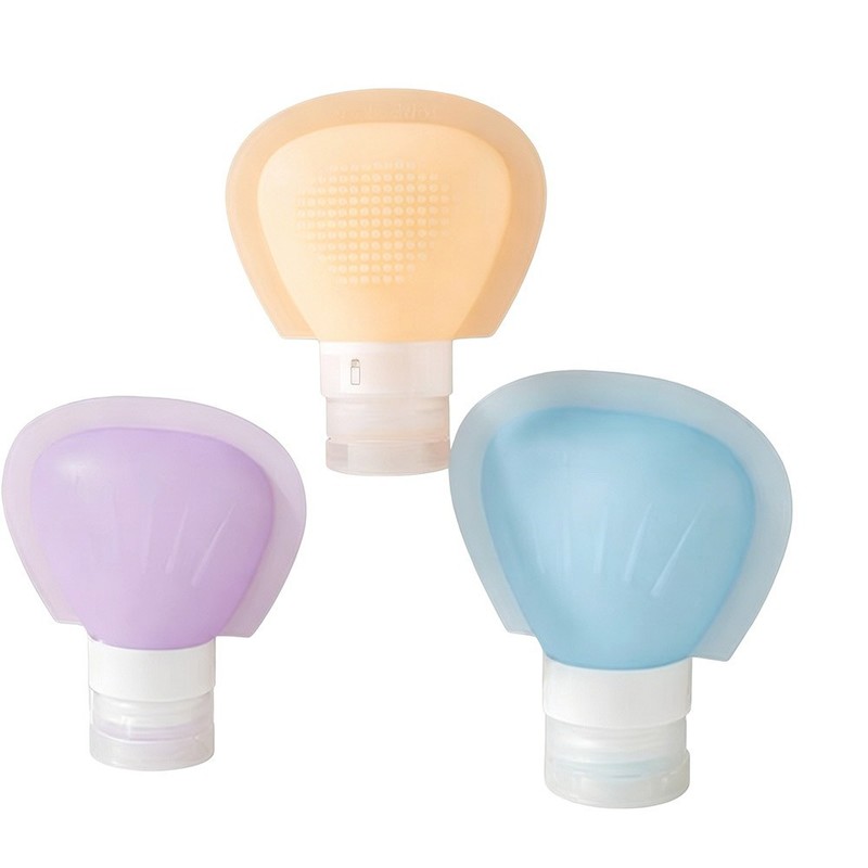 Silicone Travel Bottle Kit 3PCS 60ml + 90ml Compact Squeeze Dispensing Set gallery
