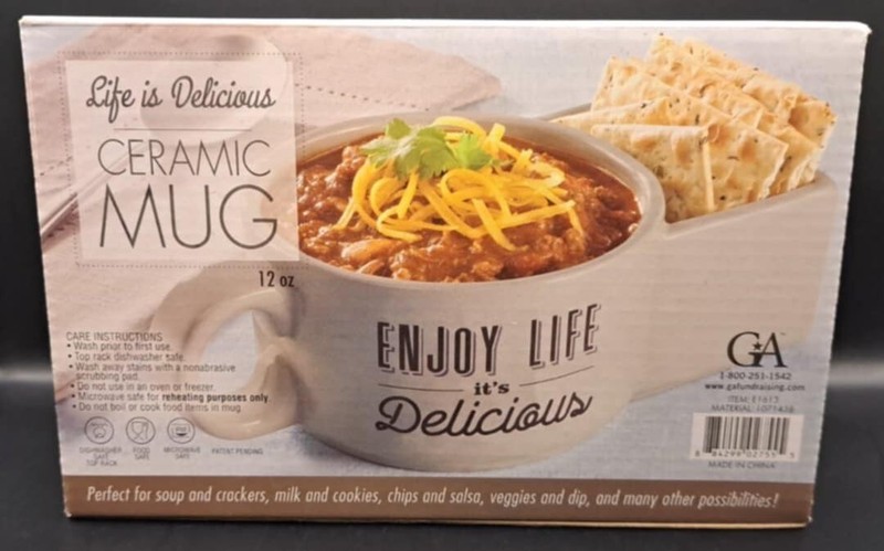 Life is Delicious Ceramic Mug + Side Holder ~12oz Mug~ Dishwasher Microwave Safe gallery