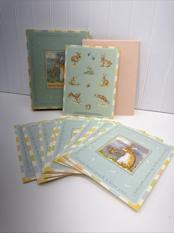 Guess How Much I Love You Photo Frame Cards 10 Cards 11 Envelopes Stickers Q38