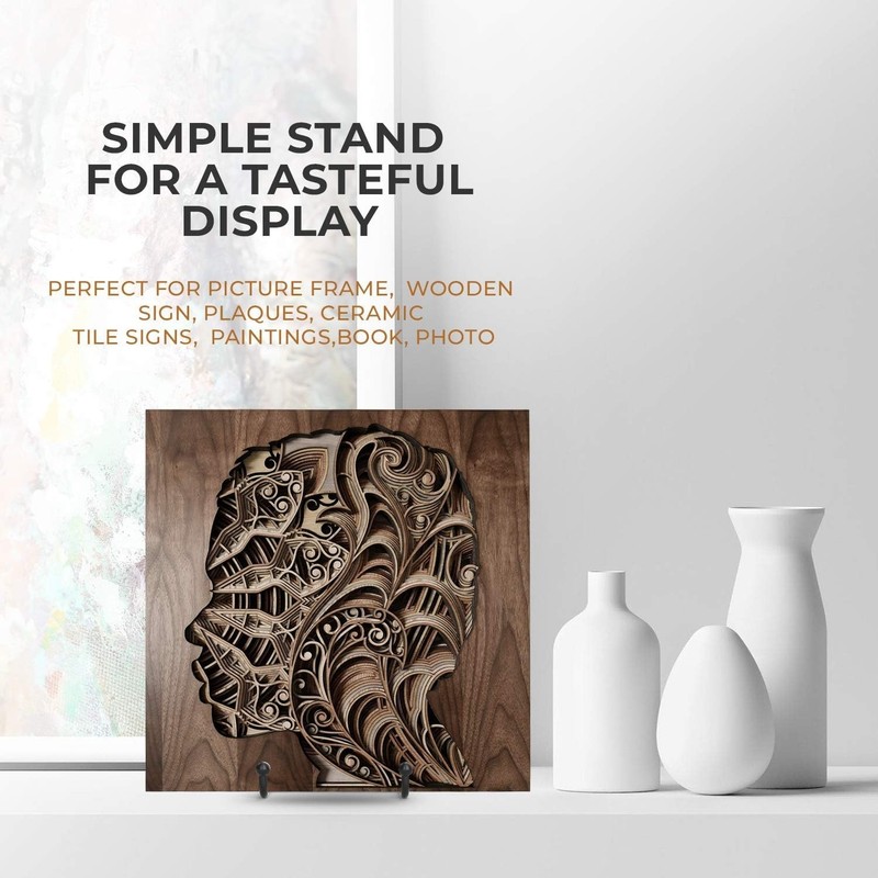 Versatile 6-Inch Plate Stands - Perfect for Photos and Decorative Items - 2 Pack gallery