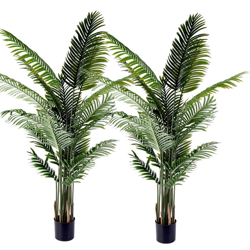 2PACK 7FT TALL Artificial Palm Tree Weighted pots indoor Outdoor 2 Phoenix—