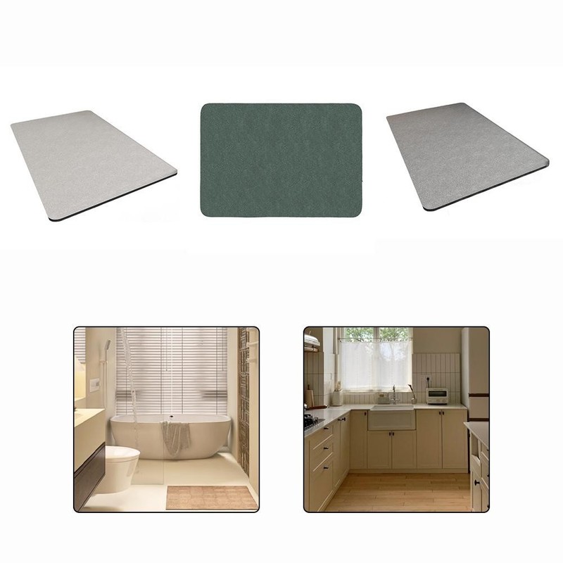 Compact Size Diatomaceous Bath Mat Non-Slip Bath Mat Quick-Dry Bath Mat gallery