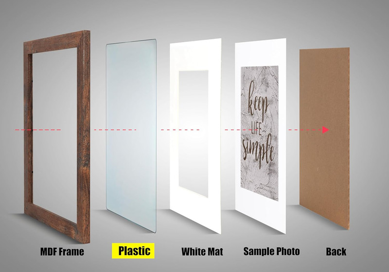 11X14 Picture Frame Rotten Brown 2 Pcs Wooden Frame Can Display 8X10 Picture wit gallery