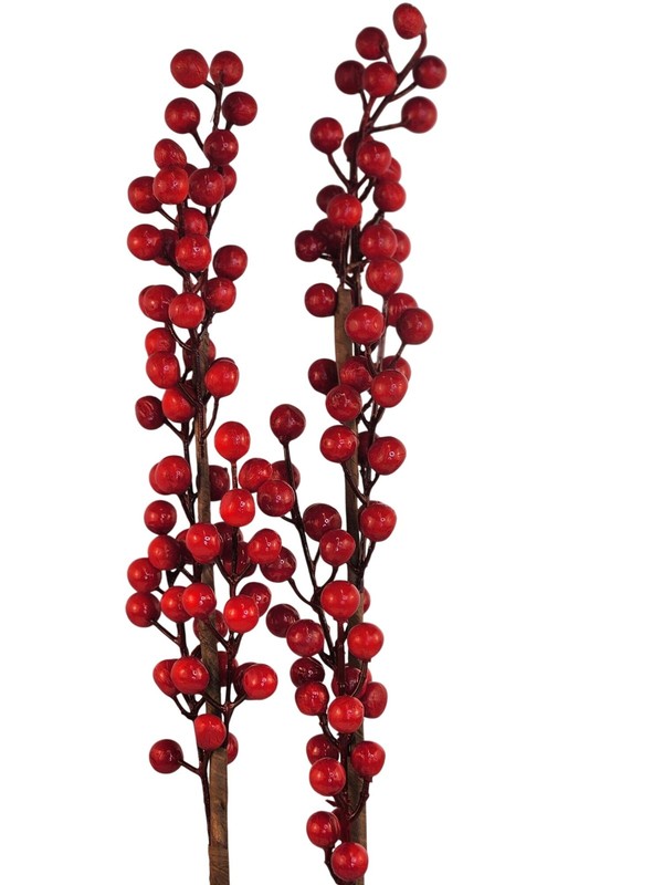Red Berry Stems Artificial Christmas Picks, Holiday Floral Branches, Festive Wre gallery