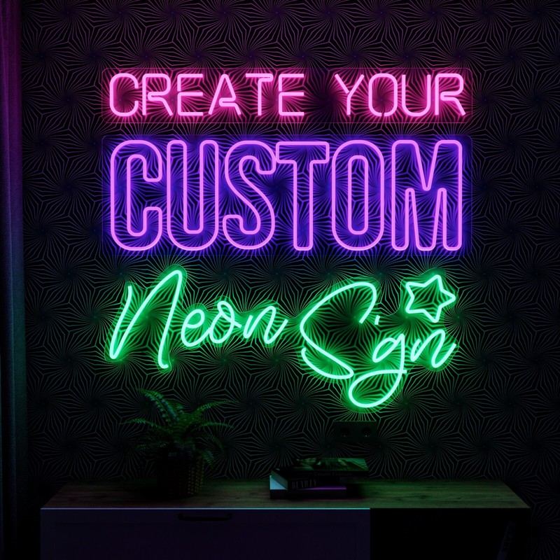 Personalized Neon Light Sign – Custom Logo, Name, Wall Art, Home & Event Décor