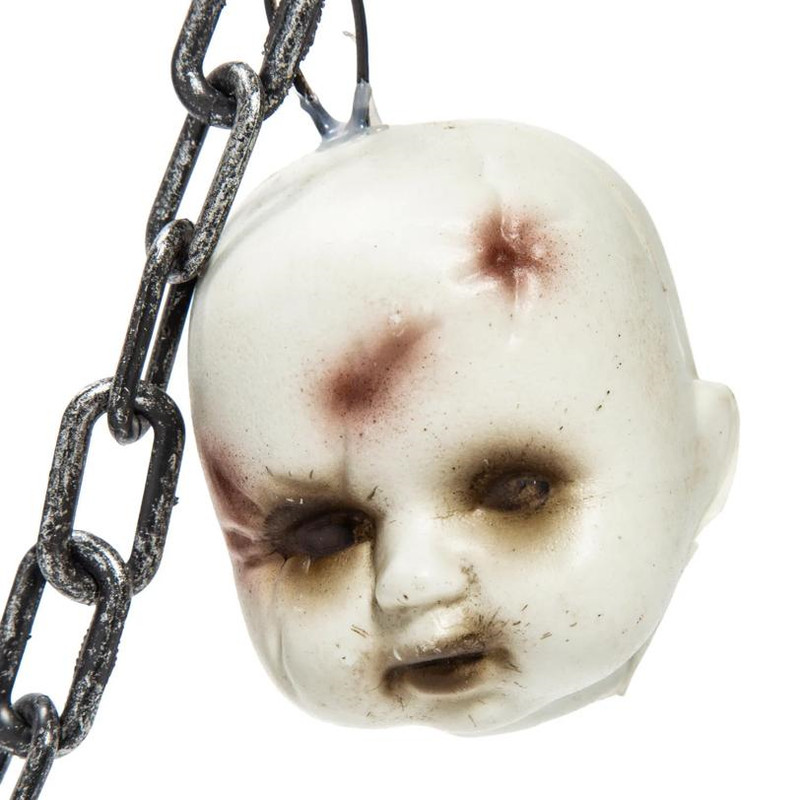 5 Ft. 2″ Mutilated Doll Head Garland Halloween Decoration – Morris Costumes