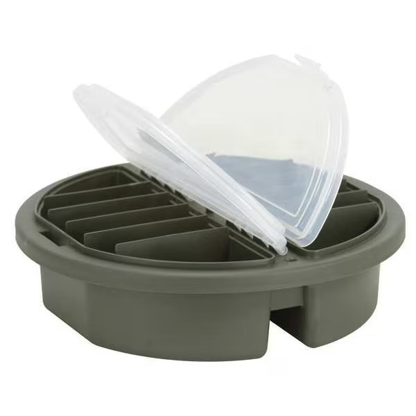 Plano Bucket Top Compartment Box with 18 compartments, Plastic, 3 3/4 in H x 12
