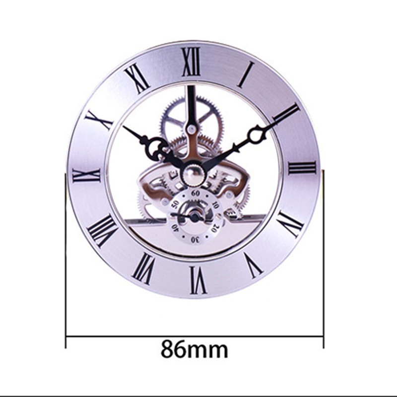 9) DIY Clock Repair Kit 86mm Roman Numeral Clock Insert Quartz Movement gallery