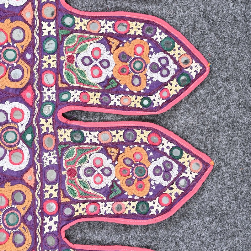 Traditional Decorative Mirror Work Hand Crafted Wall Hanging Toran Bandanwal gallery