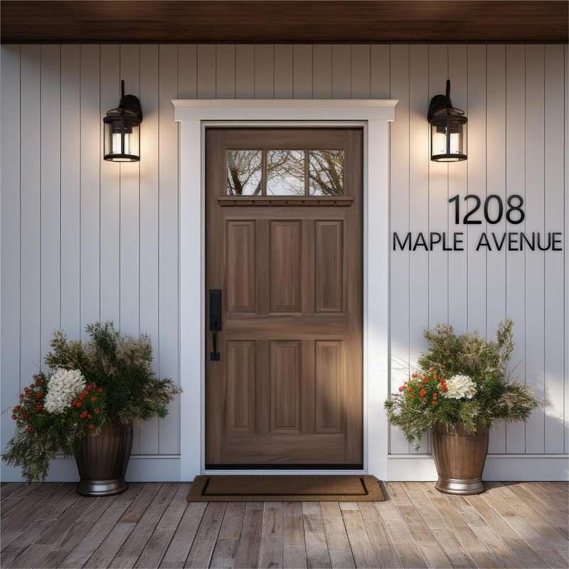 4 Inch House Numbers and Metal Letters for Outdoor Signs, 4 Inch, Black 0 gallery