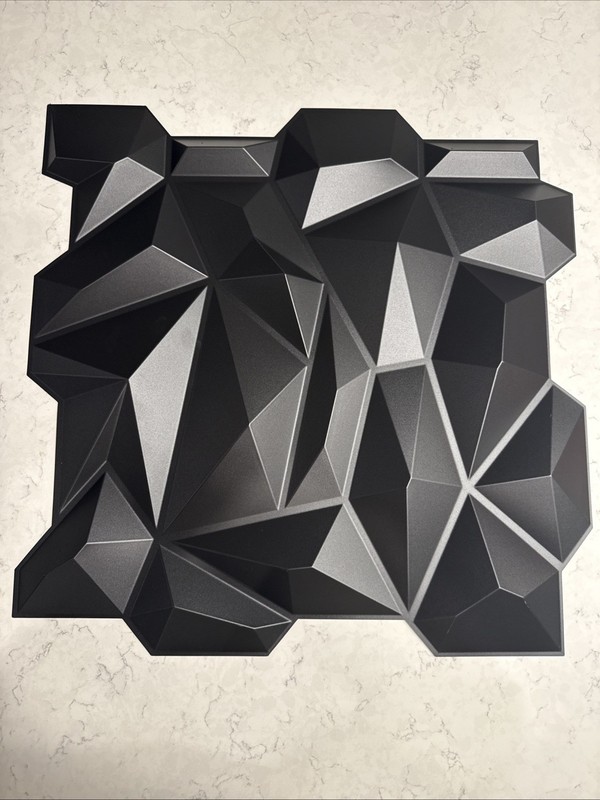 Art3d 12 Pack Decorative 3D Wall Panels for Interior Wall Decor Black