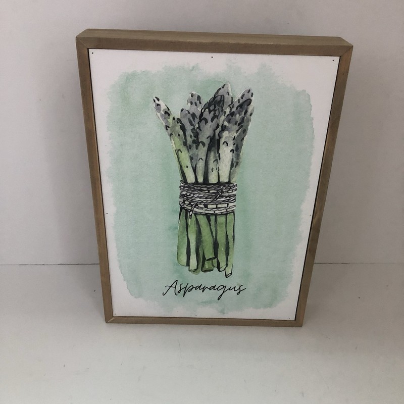 New Hobby Lobby Asparagus Kitchen- Table/Wall Art Decor 7.125″x9.87″
