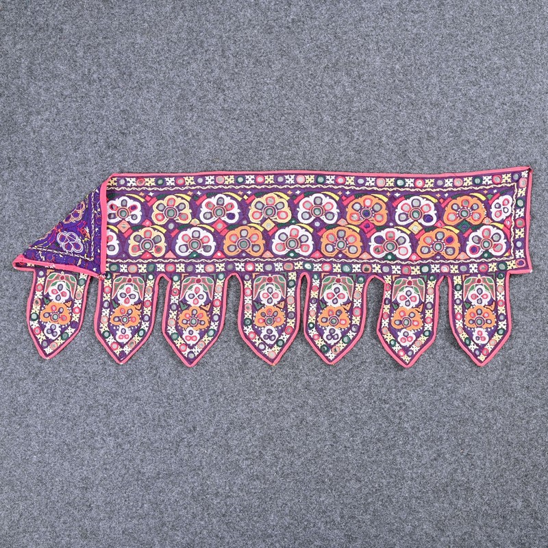 Traditional Decorative Mirror Work Hand Crafted Wall Hanging Toran Bandanwal gallery