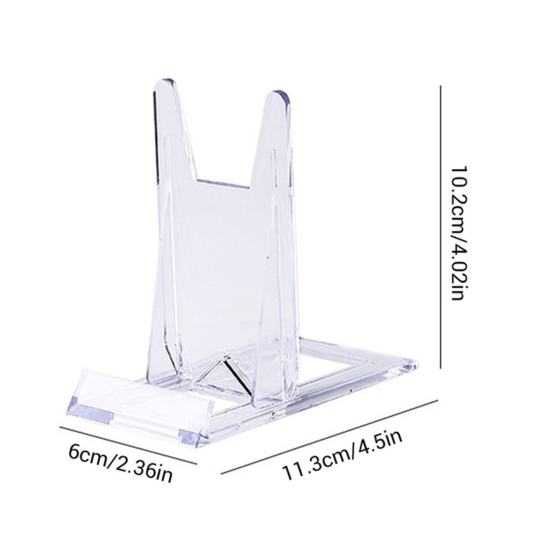 2-20X 4" Two Part Adjustable Acrylic Display Stand Easels for Minerals Fossils gallery