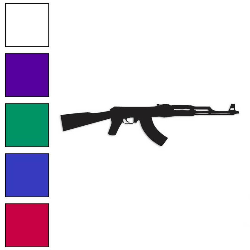AK47 Gun Rifle, Vinyl Decal Sticker, Multiple Colors & Sizes #2977