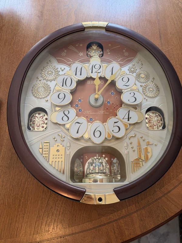Seiko Melodies in Motion Wall Clock with Swarovski Crystals – Special Edition…