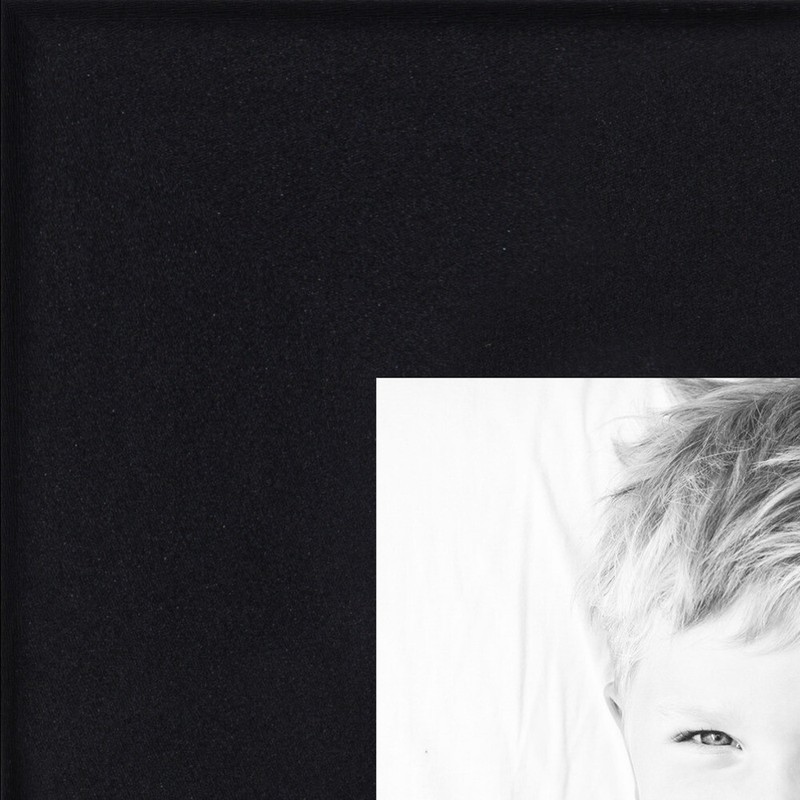 ArtToFrames Custom Picture Poster Frame Tall Satin Black 1" Wide Wood
